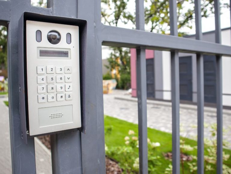 access control installation at a gate
